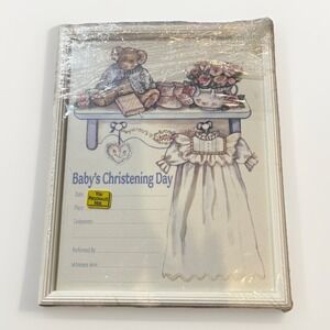 Personalize Christening Day‎ Keepsake Frame 8x10 Vintage 1992 Figi Graphics New